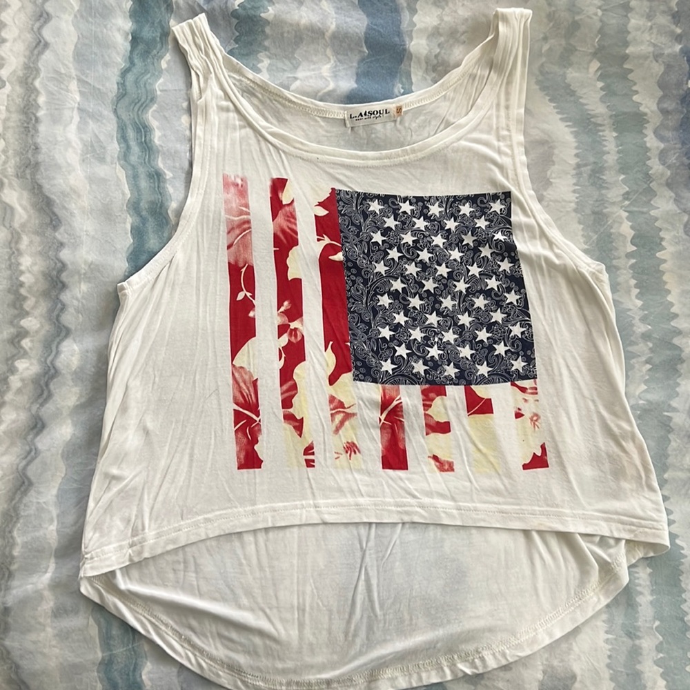 Patriotic tank size Small